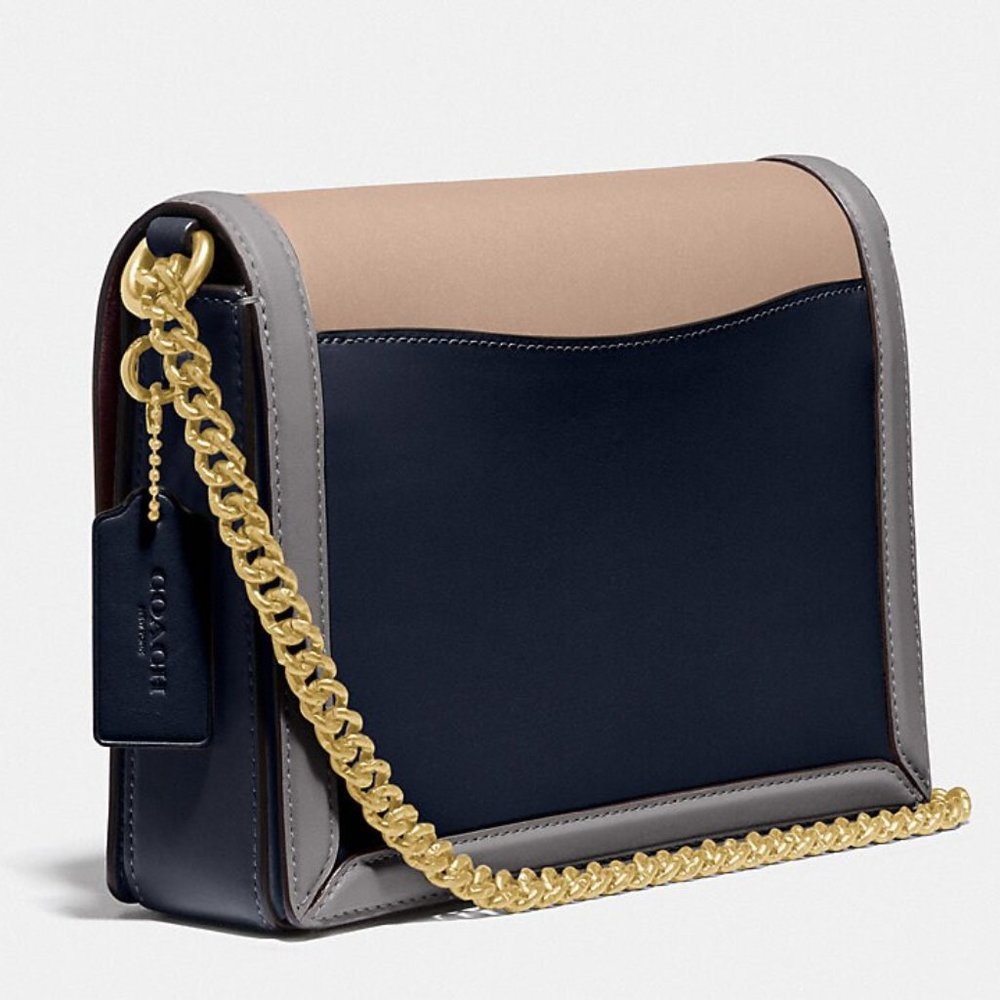 Coach Hutton Colorblock Leather Crossbody Bag - Picture 2 of 6